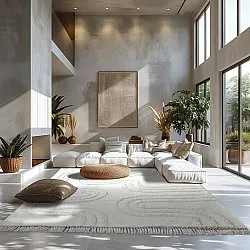 Hladké koberce - Como Natural Cotton Shaggy (offwhite)