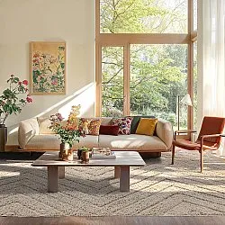 Koberce s dlhým vlasom - Conara Natural Cotton Shaggy (béžová)