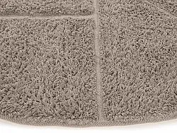 Kruhový koberec - Cremona Natural Cotton Shaggy (taupe)