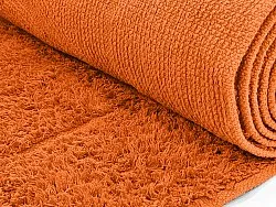 Kruhový koberec - Cremona Natural Cotton Shaggy (oranžová)