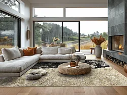 Koberec Wilton - Cyra (čierna/zlatá)