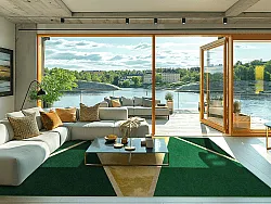 Koberec Wilton - Dolly (zelený/zlatý)