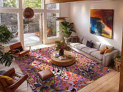 Koberec Wilton - Dottie (ružová/multi)