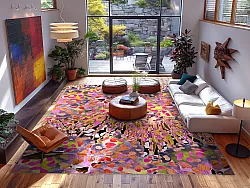 Koberec Wilton - Dottie (ružová/multi)