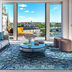 Koberec Wilton - Douz (modrá)