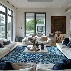 Koberec Wilton - Douz (modrá)