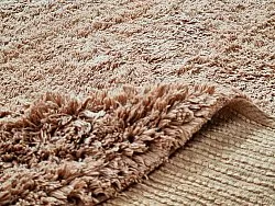 Kruhový koberec - Ebba Natural Cotton Shaggy (hnedý)