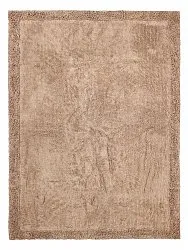 Ryamattor - Ebba Natural Cotton Shaggy (brun)