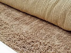 Ryamattor - Ebba Natural Cotton Shaggy (brun)