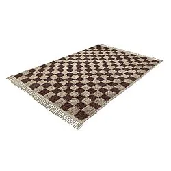 Koberce s chlupatým povrchem - Elsey Natural Cotton Shaggy (béžová/hnedá)