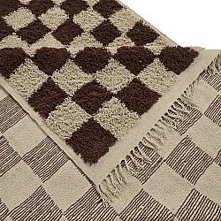 Koberce s chlupatým povrchem - Elsey Natural Cotton Shaggy (béžová/hnedá)