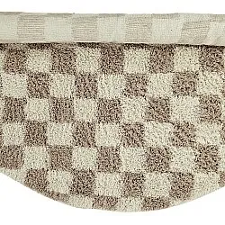 Kolo koberce - Elsey Natural Cotton Shaggy (smotanová/piesková)