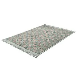 Koberce s dlhým vlasom - Elsey Natural Cotton Shaggy (šedá/rúžová)