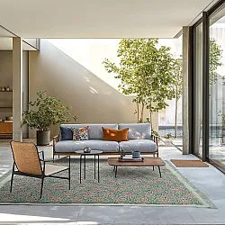 Koberce s dlhým vlasom - Elsey Natural Cotton Shaggy (šedá/rúžová)