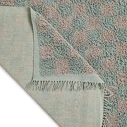 Koberce s dlhým vlasom - Elsey Natural Cotton Shaggy (šedá/rúžová)