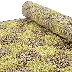 Koberce s dlhým vlasom - Elsey Natural Cotton Shaggy (žltá/bežová)