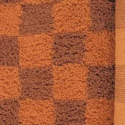 Koberce s dlhým vlasom - Elsey Natural Cotton Shaggy (oranžová/červená)