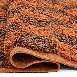 Koberce s dlhým vlasom - Elsey Natural Cotton Shaggy (oranžová/červená)