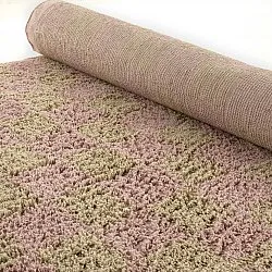 Koberce s chlupatým povrchem - Elsey Natural Cotton Shaggy (ružová/oranžová)