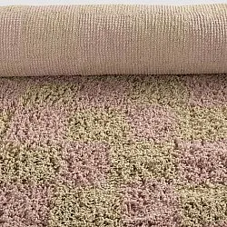 Koberce s chlupatým povrchem - Elsey Natural Cotton Shaggy (ružová/oranžová)