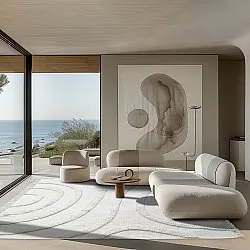 Koberce s dlhým vlasom - Emilia Natural Cotton Shaggy (offwhite)