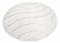 Kolo koberce - Emilia Natural Cotton Shaggy (offwhite)