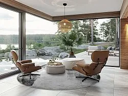 Koberec okrúhly - Esperia (šedý)