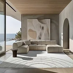 Koberce s dlhým vlasom - Everly Natural Cotton Shaggy (offwhite)