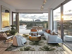 Koberec Wilton - Falling Leaves (zelený)