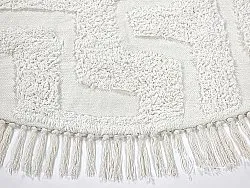 Rund matta - Fallon Natural Cotton Shaggy (offwhite)