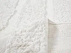 Rund matta - Fallon Natural Cotton Shaggy (offwhite)