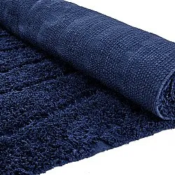 Koberce s chlupatým povrchem - Farley Natural Cotton Shaggy (modrá)