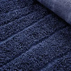 Kruhý koberec - Farley Natural Cotton Shaggy (modrá)