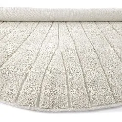Kolo koberce - Farley Natural Cotton Shaggy (špinavá biela)