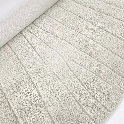 Kolo koberce - Farley Natural Cotton Shaggy (špinavá biela)