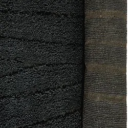 Koberce s dlhým vlasom - Farley Natural Cotton Shaggy (čierna)