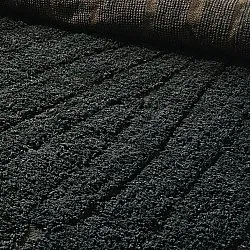 Koberce s dlhým vlasom - Farley Natural Cotton Shaggy (čierna)