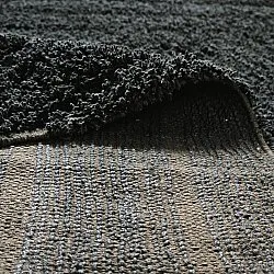 Koberce s dlhým vlasom - Farley Natural Cotton Shaggy (čierna)