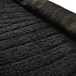 Koberce s dlhým vlasom - Farley Natural Cotton Shaggy (čierna)