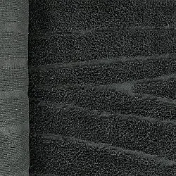 Kolo koberce - Farley Natural Cotton Shaggy (čierna)