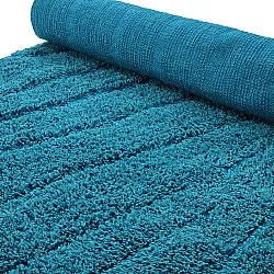 Koberce s dlhým vlasom - Farley Natural Cotton Shaggy (tyrkysová)