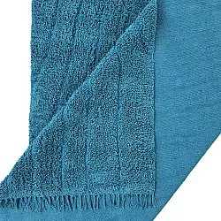 Koberce s dlhým vlasom - Farley Natural Cotton Shaggy (tyrkysová)