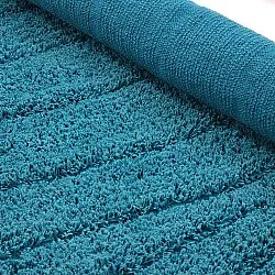 Kolo koberce - Farley Natural Cotton Shaggy (tyrkysová)