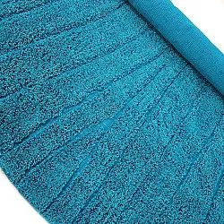 Kolo koberce - Farley Natural Cotton Shaggy (tyrkysová)