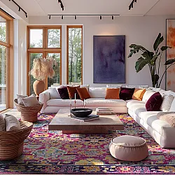 Koberec Wilton - Fernana (ružový/multicolor)