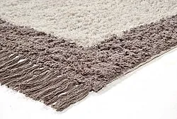 Koberce s dlhým vlasom - Galliano Natural Cotton Shaggy (offwhite/marrom)