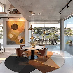 Kruhový koberec - Hazel (viacfarebný)