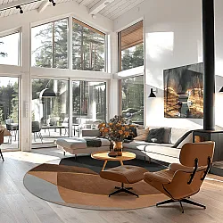 Kruhový koberec - Hazel (viacfarebný)