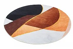 Kruhový koberec - Hazel (oranžová/multi)