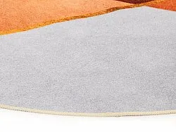 Kruhový koberec - Hazel (oranžová/multi)